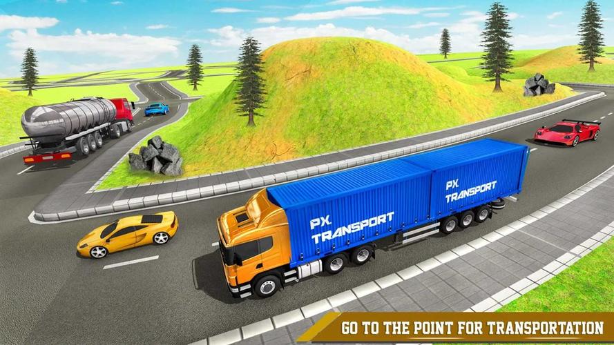 Cargo Transport Truck Driving ကိုဖန်သားပြင်1