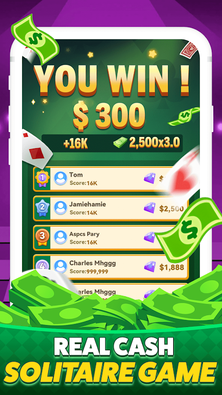 Solitaire Clash-Win Cash屏幕截圖2