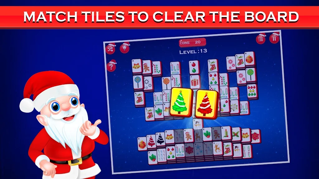 Mahjong Deluxe - Christmas Funスクリーンショット1