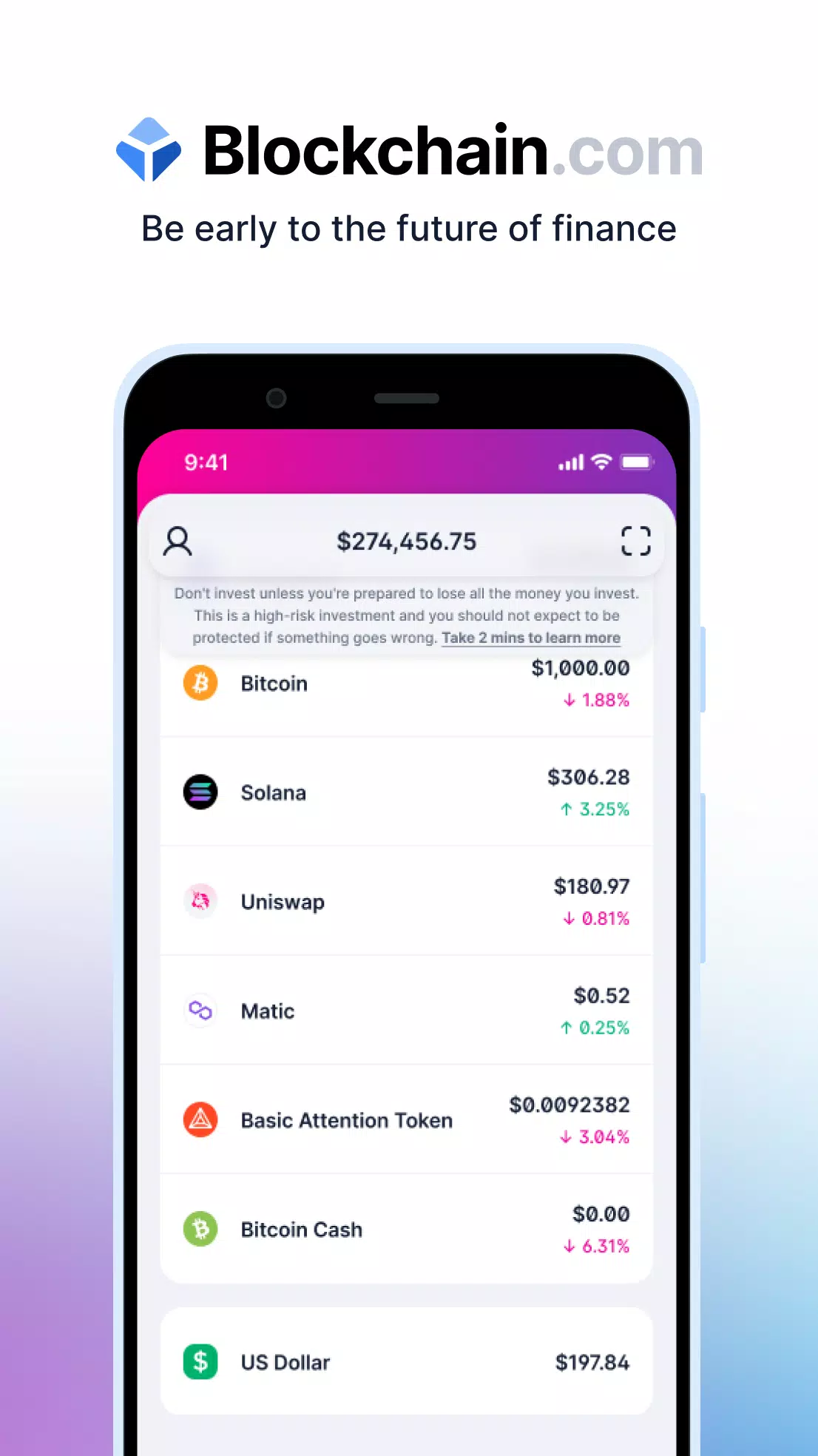 Blockchain.com: Crypto Walletスクリーンショット0