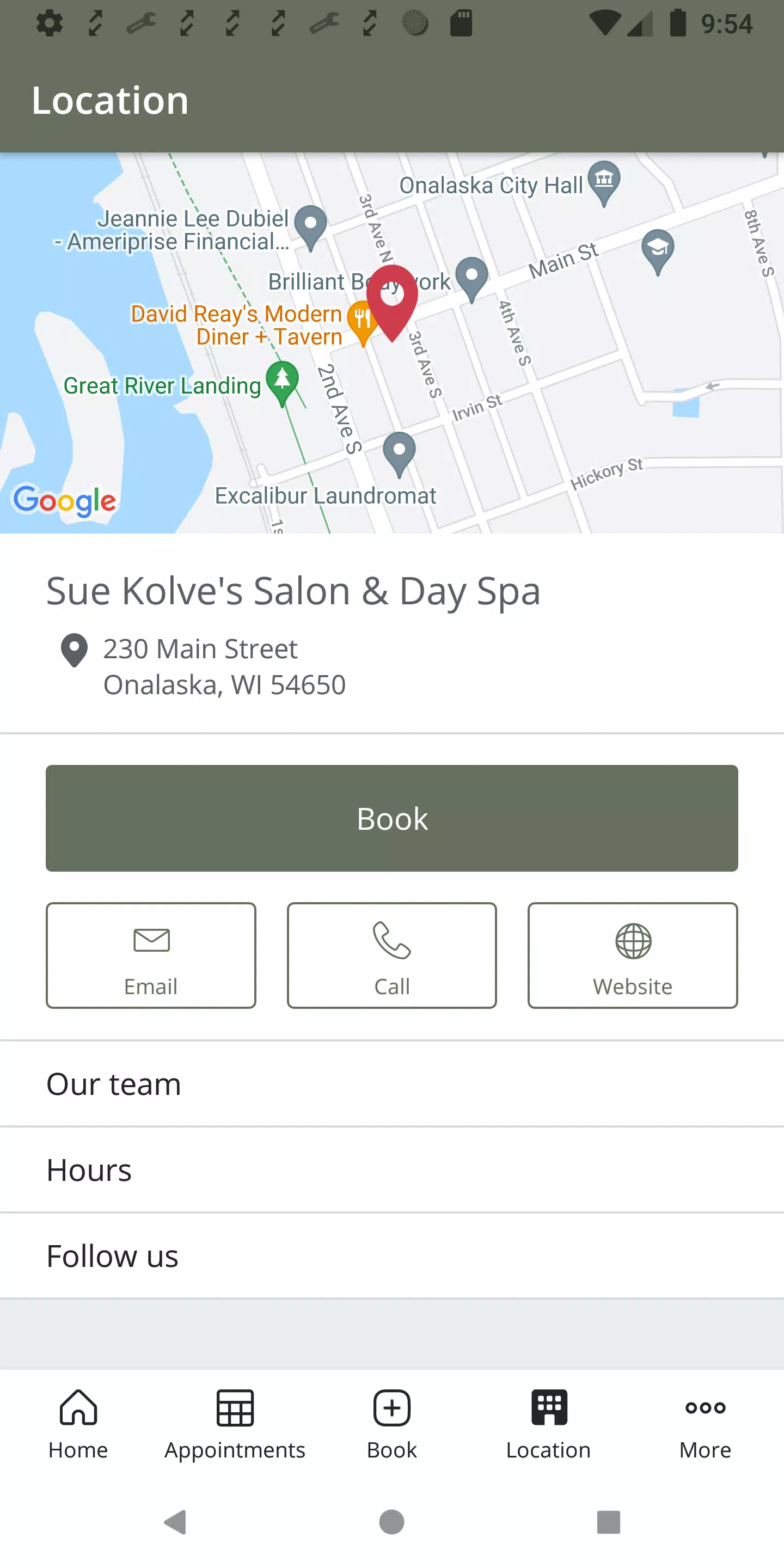 Sue Kolve’s Salon & Day Spa ကိုဖန်သားပြင်3