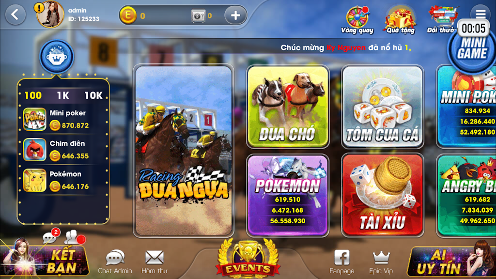 Epic JackPot: Đại gia Game bai Club zrzut ekranu 0