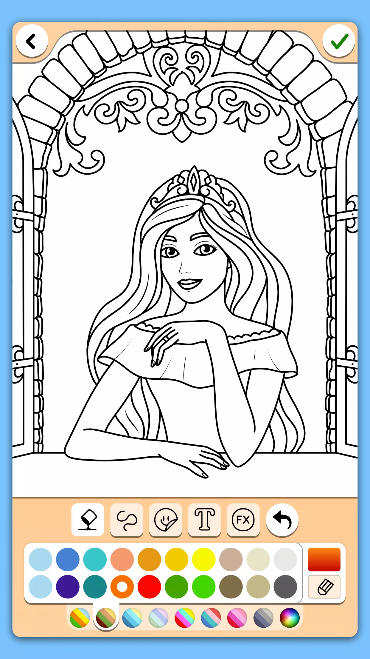 Princess Coloring Game screenshot 1