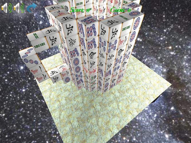 Mahjong 3D Cube Solitaire Schermafbeelding 1