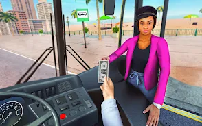 Bus Driving Sim- 3D Bus Games ekran görüntüsü 0