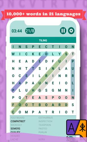 Classic Word Search Puzzle Captura de pantalla 3