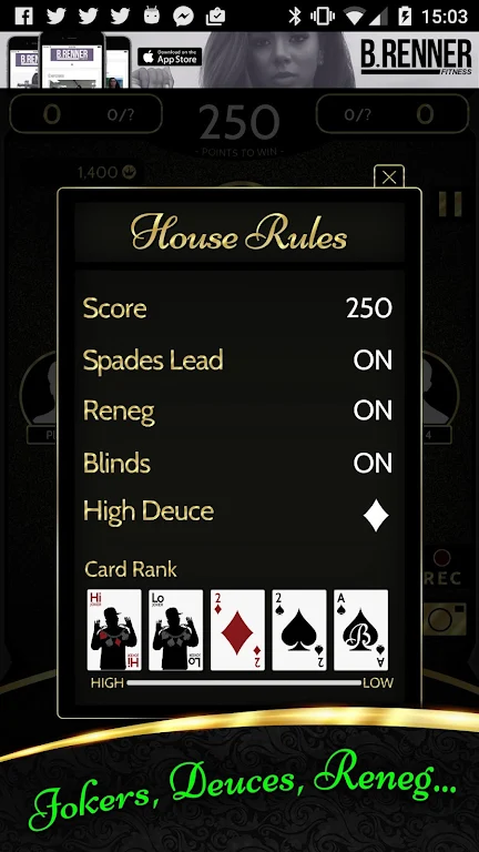 Screenshot Black Spades - Jokers & Prizes 3