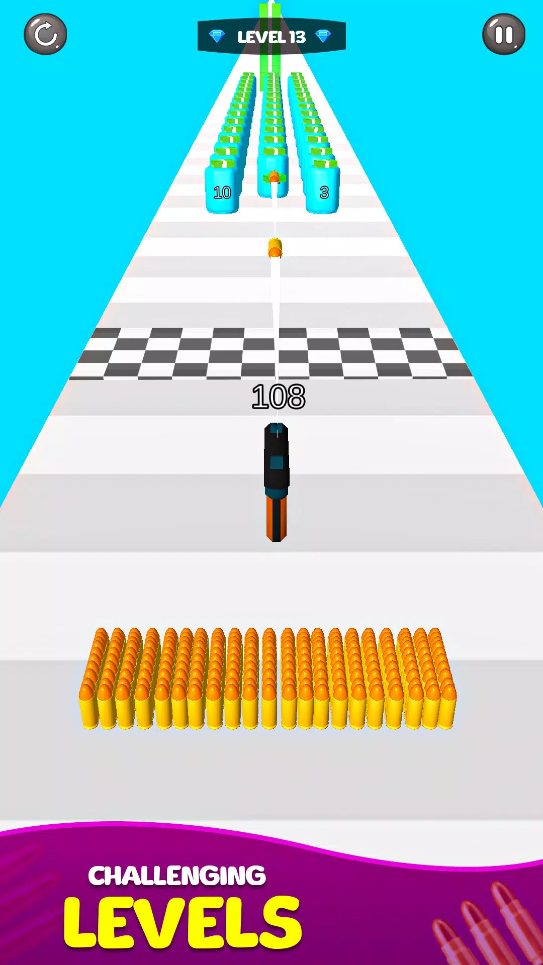 Merge Bullet Army Game Run 3D 스크린샷 2
