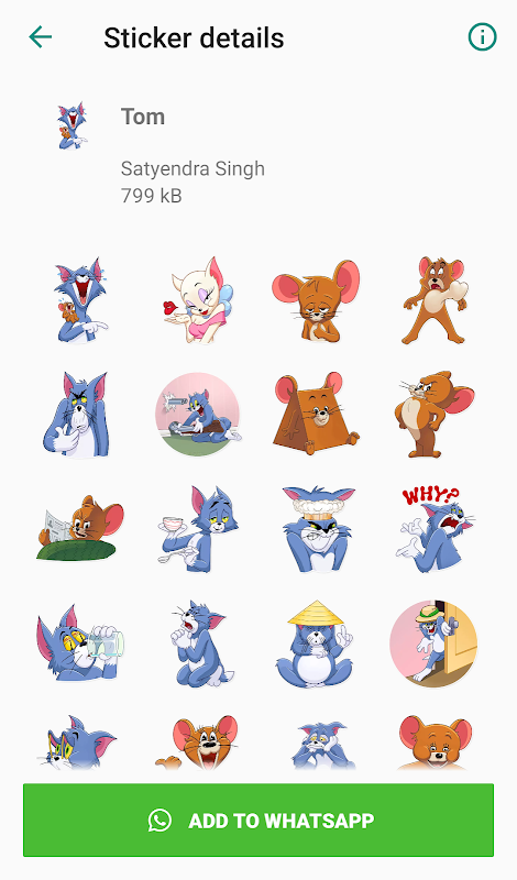 ภาพหน้าจอ Cartoon Stickers for Whatsapp 0