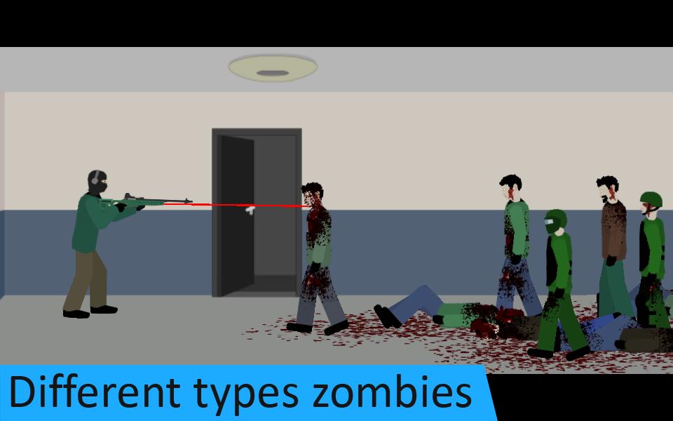 Flat Zombies: Defense & Cleanup Captura de pantalla 1