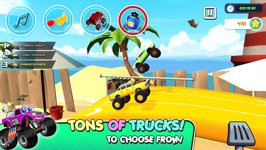 Monster Trucks Game for Kids 3屏幕截圖1