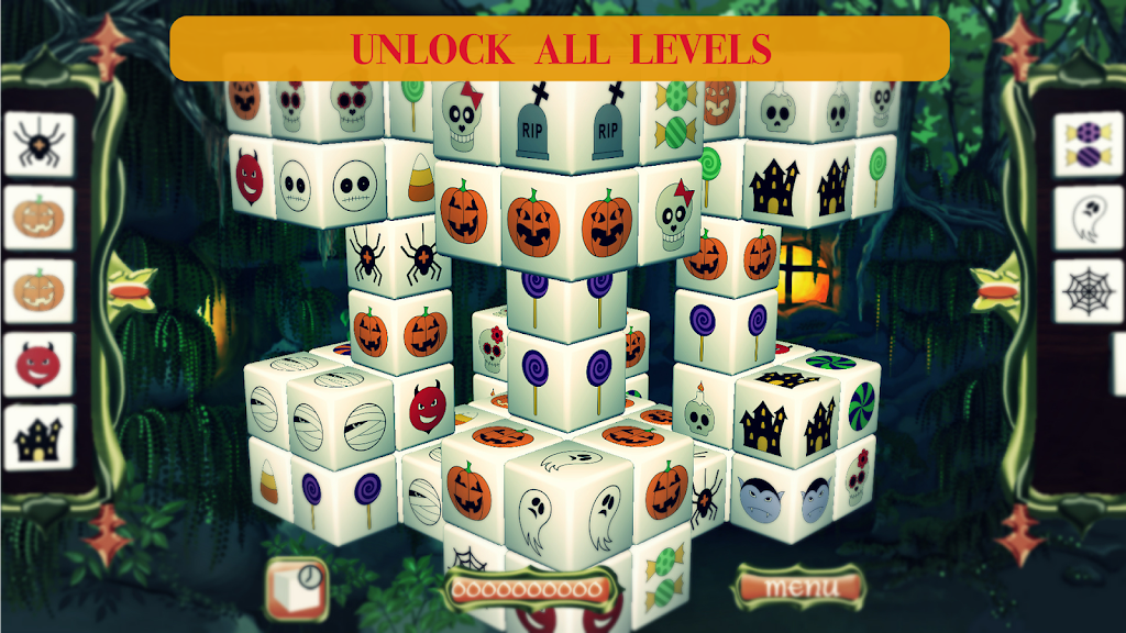 Fairy Mahjong Halloween screenshot 1