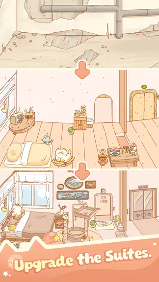 Idle Cat Hotel - Tycoon Games ekran görüntüsü 2