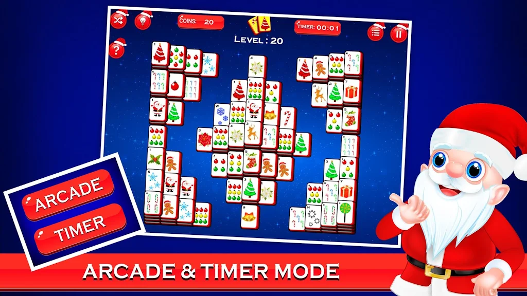 Mahjong Deluxe - Christmas Funスクリーンショット2