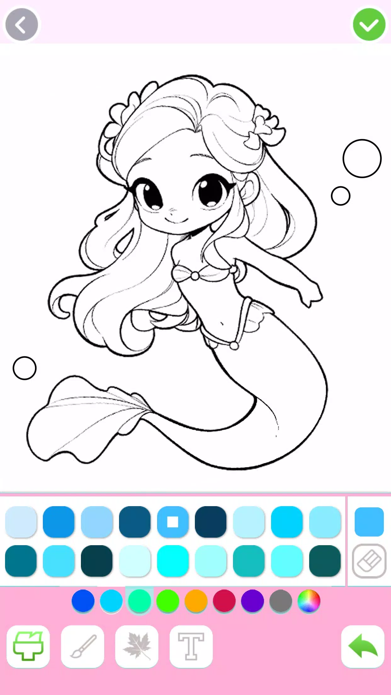 Mermaid Coloring:Mermaid games屏幕截圖2