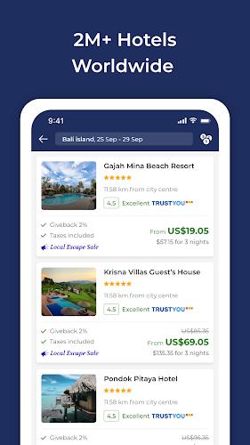 Travala.com: Hotels & Flights Screenshot 1