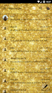 SMS Messages GlitterGold Glass экрана 2