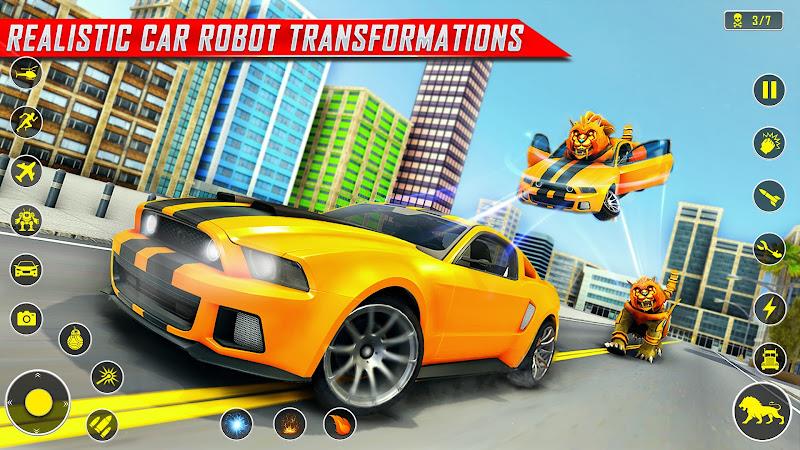 Lion Robot Car Game:Robot Game Screenshot 3