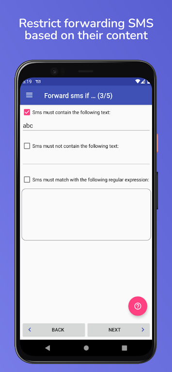 Screenshot Auto forward SMS to PC / Phone 3