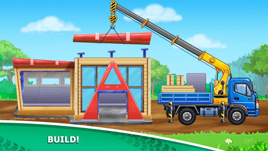 Screenshot Kids truck games Build a house 3