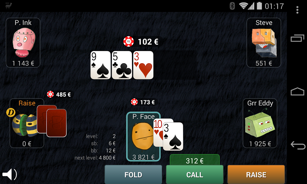 Bots Don’t Bluff Offline Poker 스크린샷 0