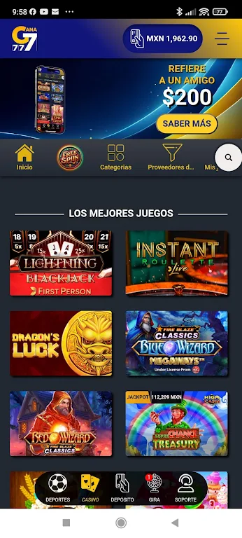 Gana777 Apuestas y Casino 스크린샷 3