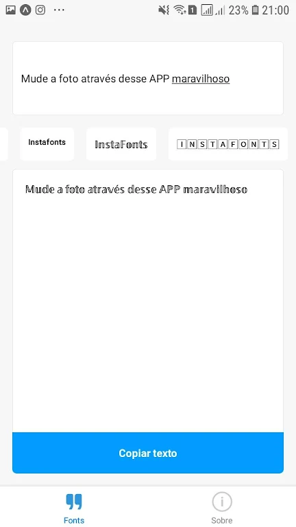 InstaFonts screenshot 0