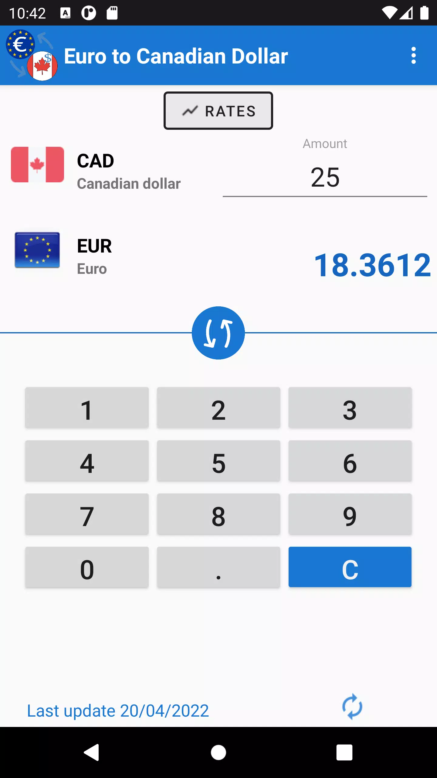 Euro to Canadian Dollar ảnh chụp màn hình 2