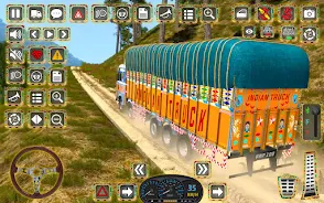 Indian Truck Offroad Cargo 3D ကိုဖန်သားပြင်0