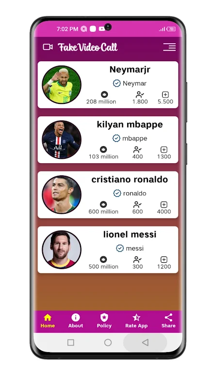 Messi ronaldo neymar calling ảnh chụp màn hình 3