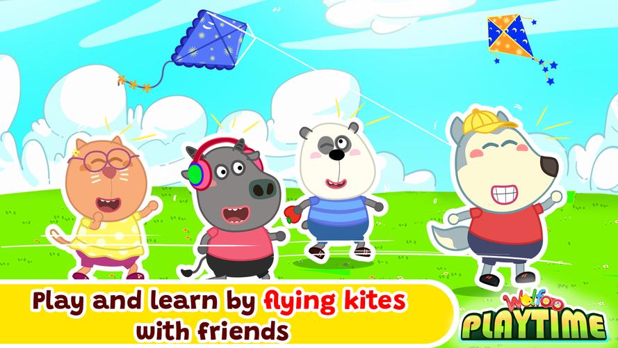 Wolfoo Playtime School Stories экрана 1