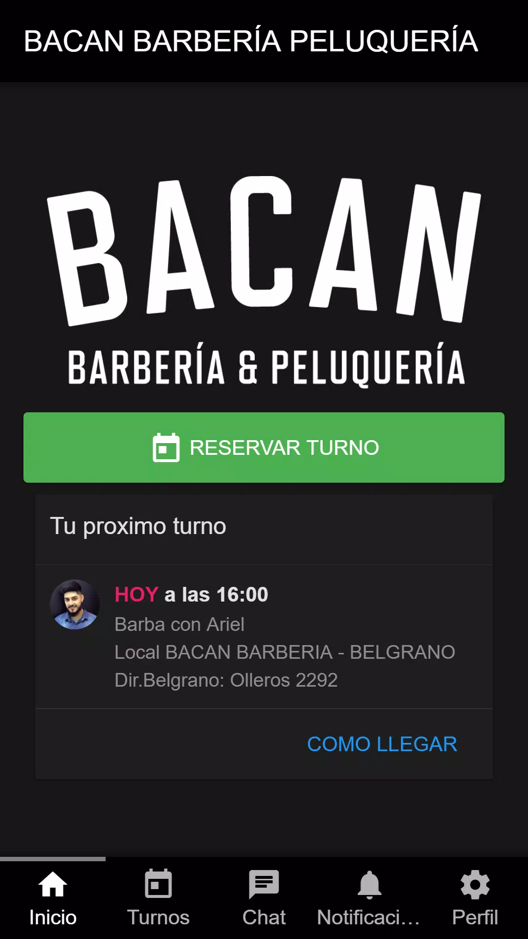 Bacan barbería y peluquería capture d’écran 0