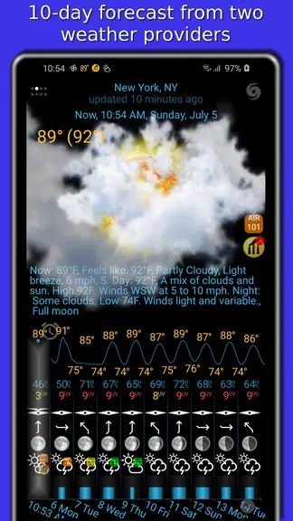 Weather app - eWeather HDF captura de pantalla 2