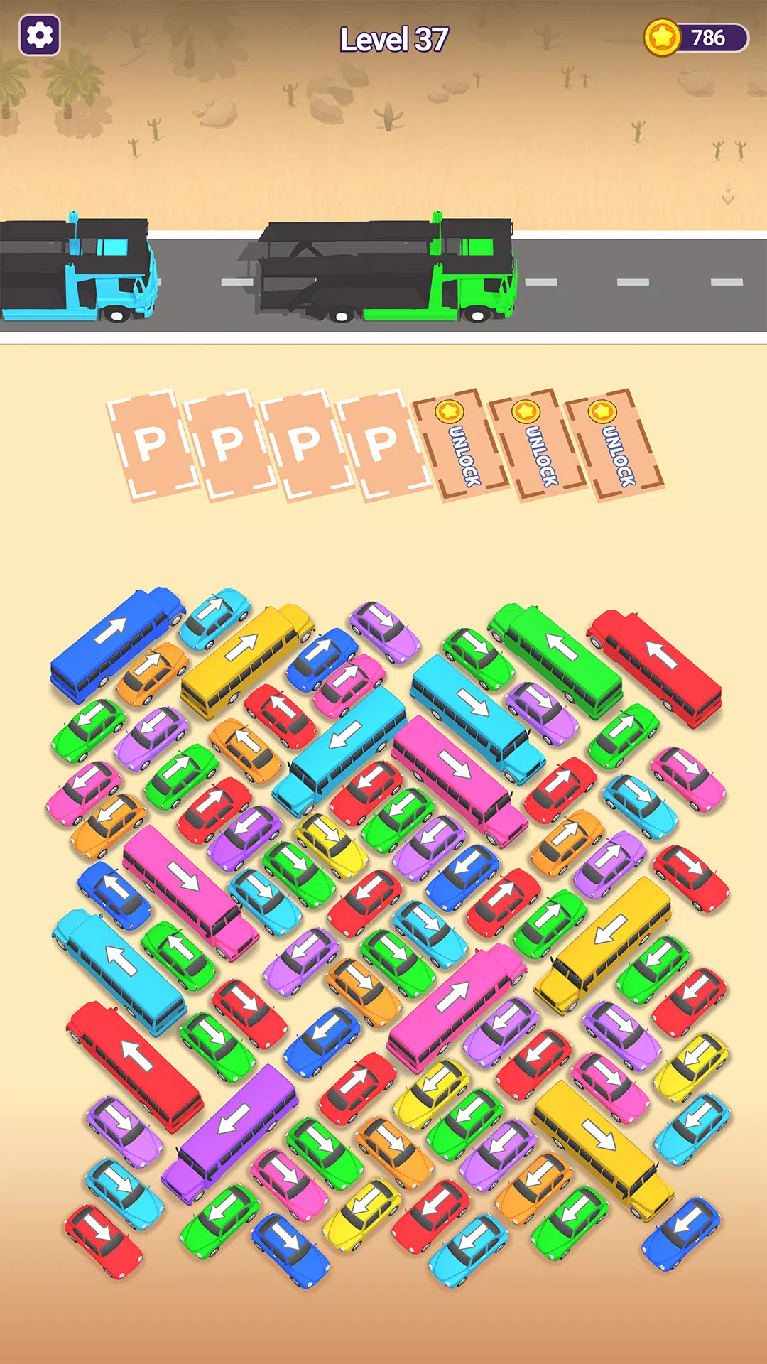 Mini Car Jam: Parking Puzzle屏幕截圖1