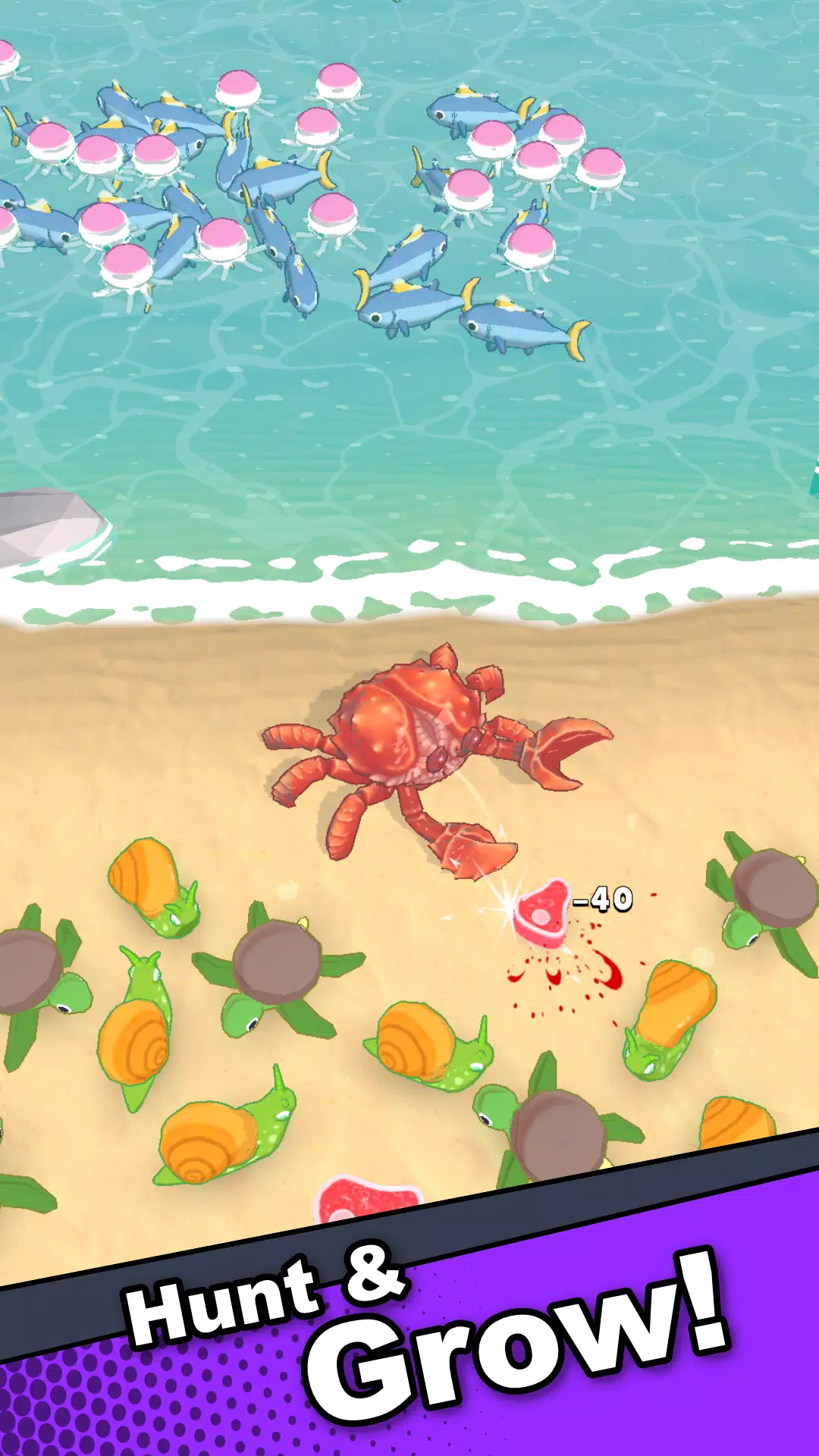 Crab Life - Idle Rpg Screenshot 2