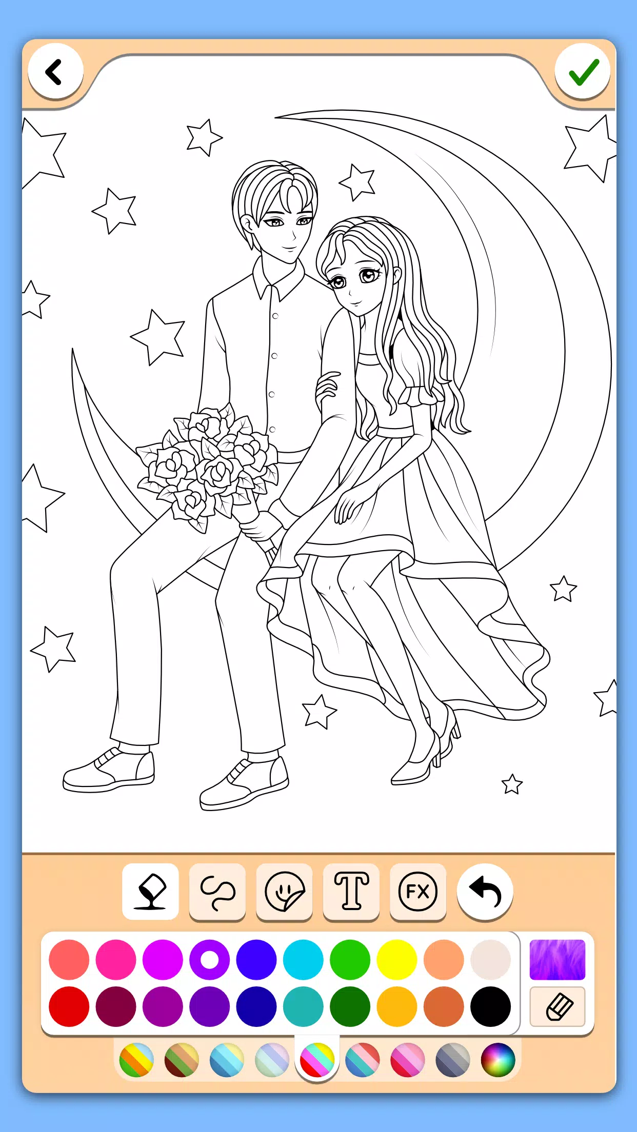 ภาพหน้าจอ Valentines love coloring book 1