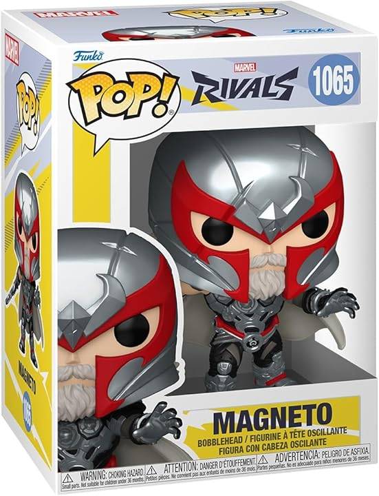 Magneto, Doctor Doom 및 Iron Man의 Marvel Rivals Funko Pops of Magneto의 Funko Pops