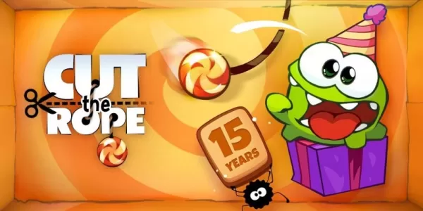 «Cut the Rope» отмечает 15-летие: ограниченный по времени юбилейный ивент с историей приключений Ом Нома