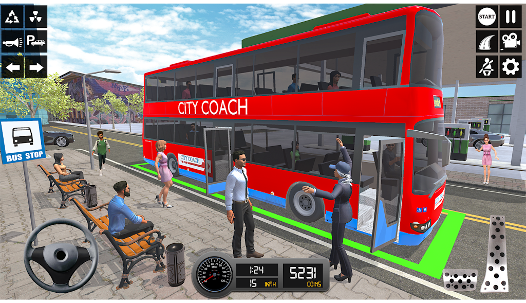 Driving Simulator 3d Bus Games screenshot 3