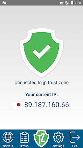 Trust.Zone VPN - Anonymous VPN Zrzut ekranu 2