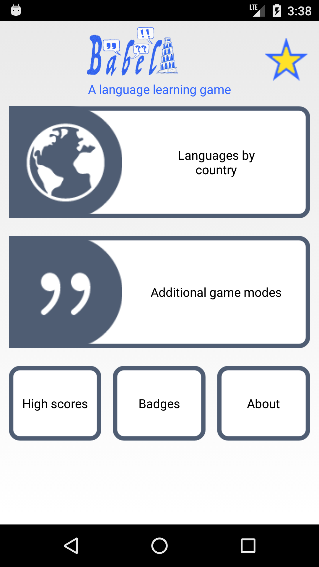 Babel - Language Guessing Game Скриншот 0