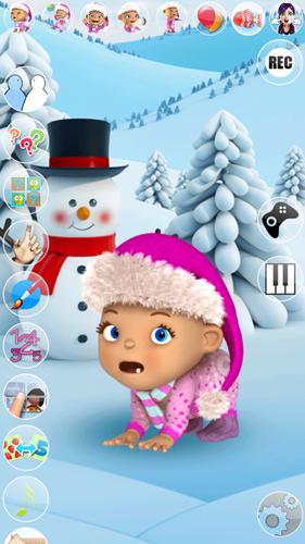 Talking Baby Babsy Winter Fun ảnh chụp màn hình 2