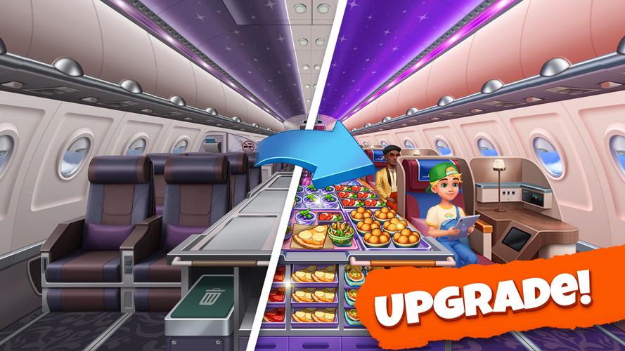 Airplane Cooking - Chef Game captura de pantalla 2
