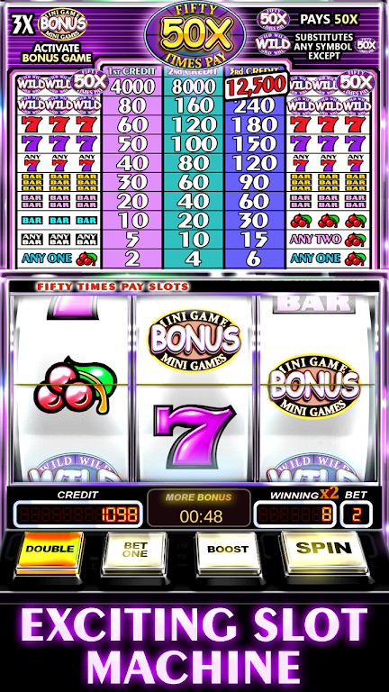 Free Slot Machine 50X Pay屏幕截圖0