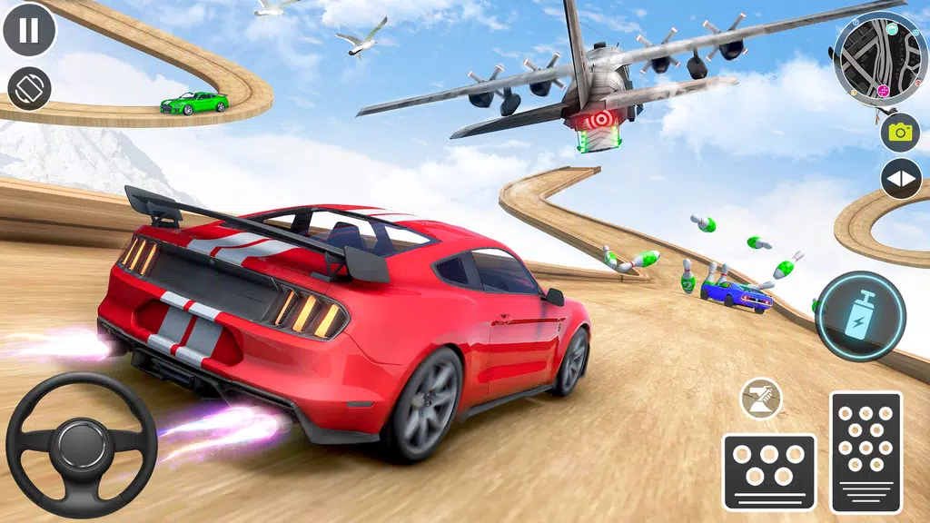 Muscle Car Stunts - Ramp Car 스크린샷 1