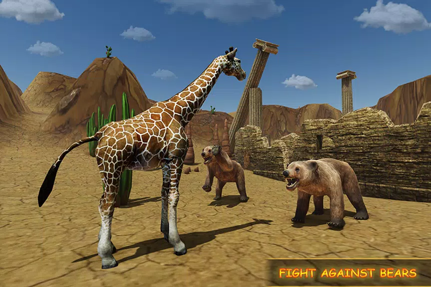 Giraffe Family Life Jungle Sim屏幕截圖2