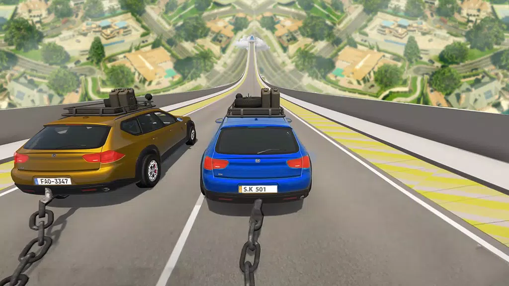 Chained Cars Stunt Racing Game屏幕截圖0