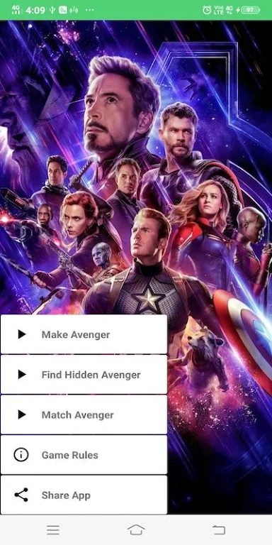 Avengers Cards Flip Gameスクリーンショット0