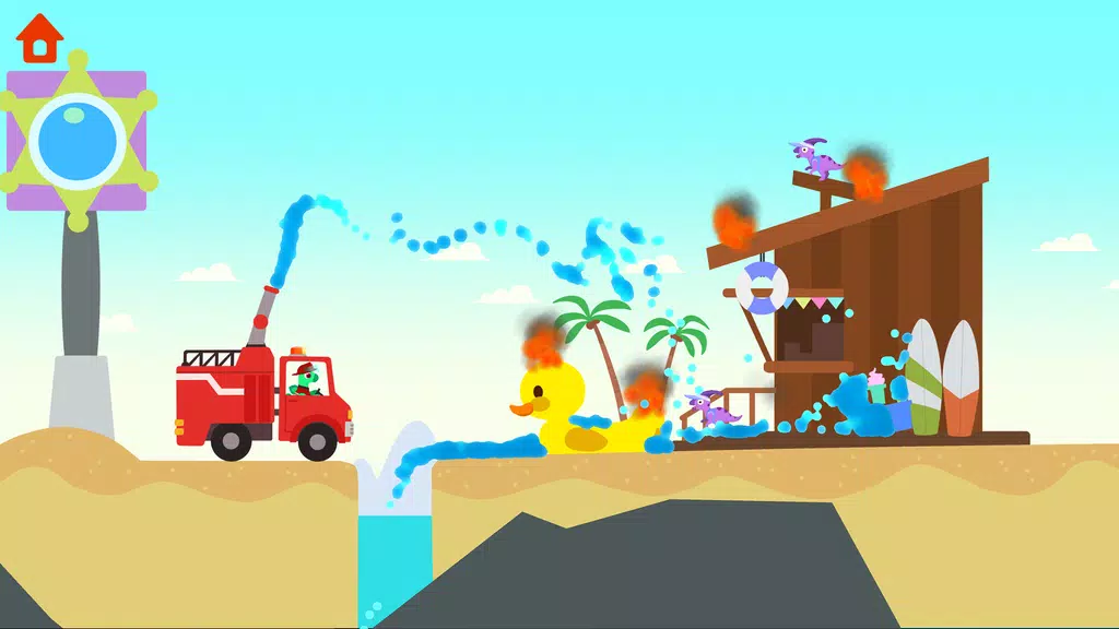 Dinosaur Fire Truck: for kids Zrzut ekranu 2