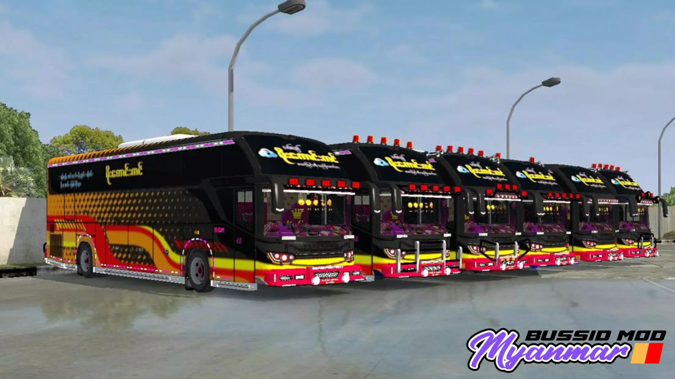 Mod Bussid Myanmar ကိုဖန်သားပြင်0